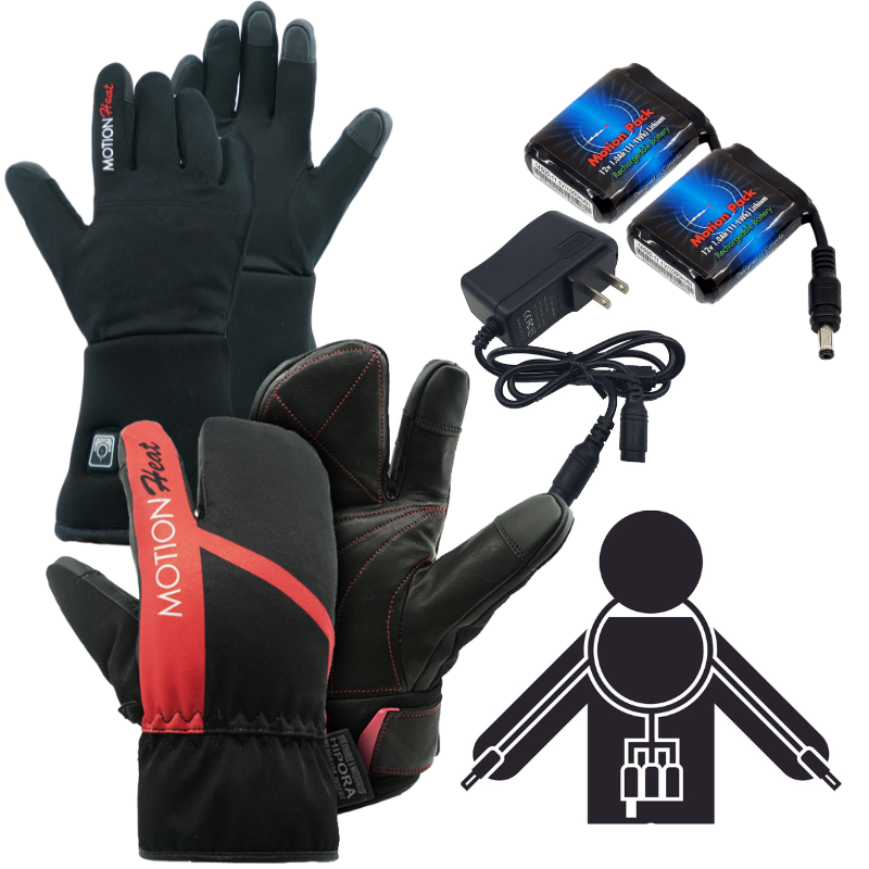 Heated Glover Liner & Mitten Bundles - Motion Heat Canada