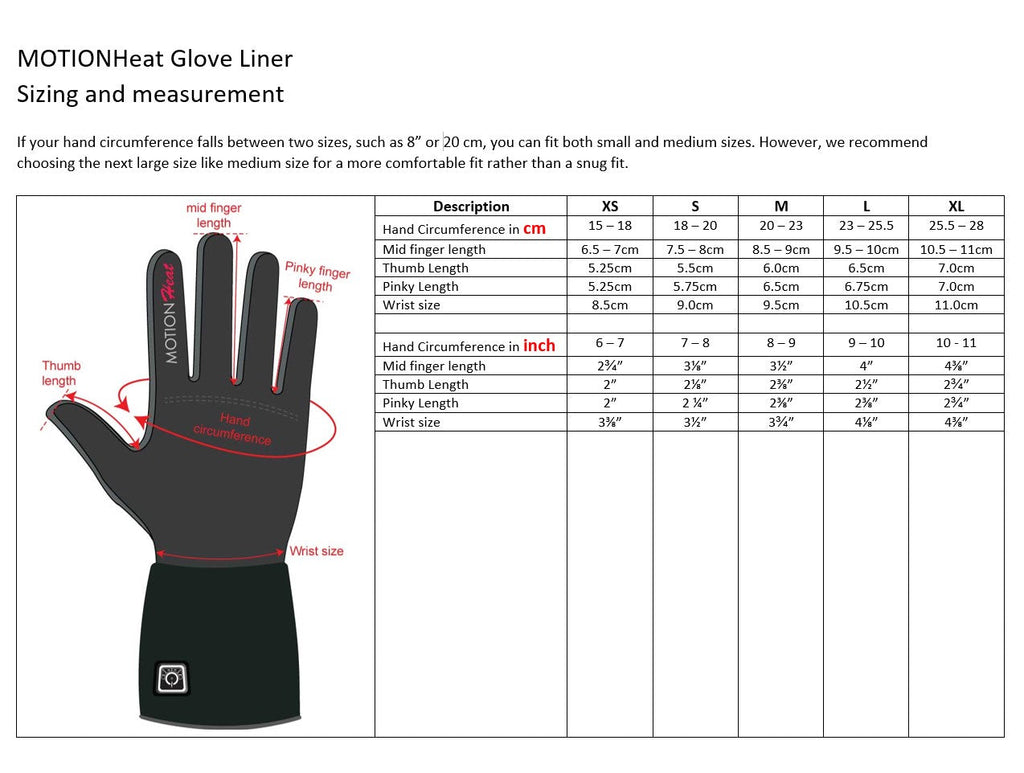 Heated Glove Liner - Complete Set